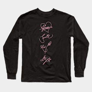 GIRLGROUP SIGNATURES Long Sleeve T-Shirt